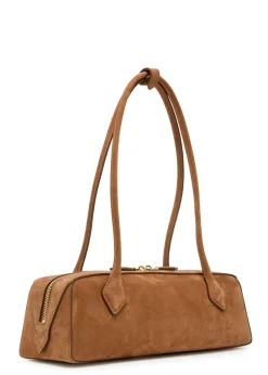 Le Teckle medium grained nubuck shoulder bag