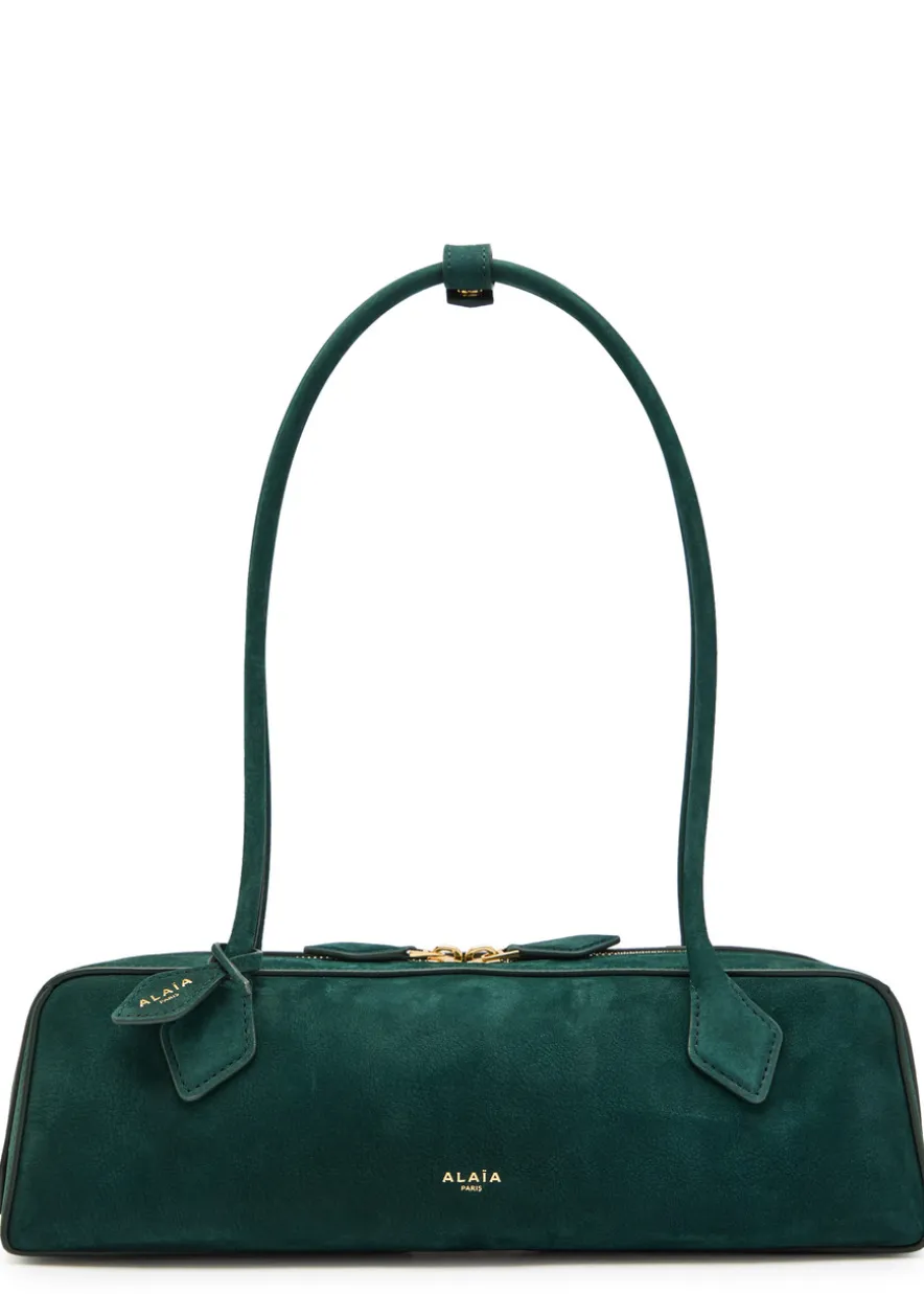 Le Teckle medium grained nubuck shoulder bag