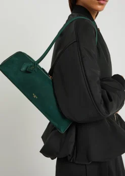 Le Teckle medium grained nubuck shoulder bag