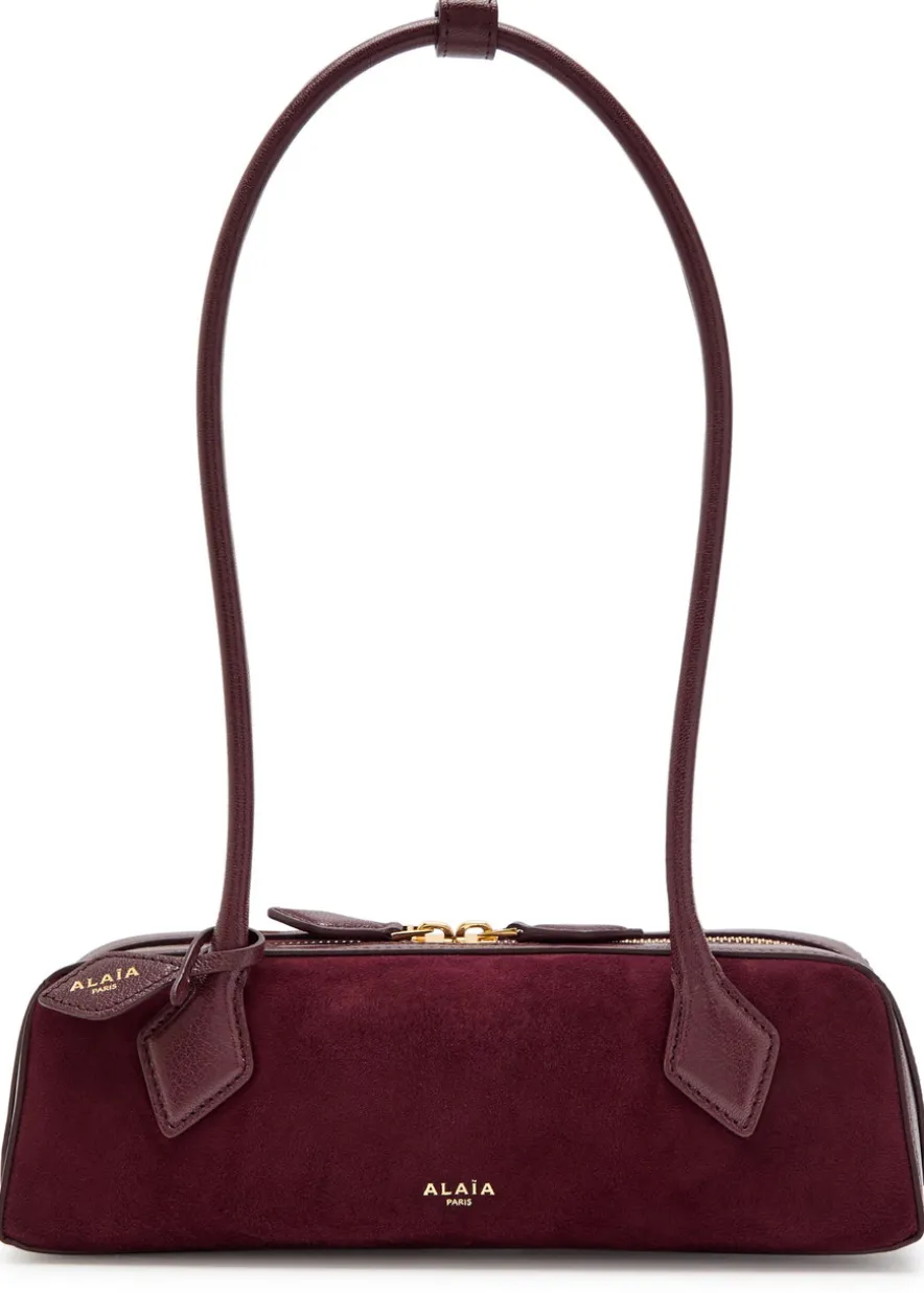 Le Teckle small leather and suede shoulder bag