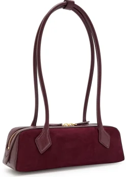 Le Teckle small leather and suede shoulder bag