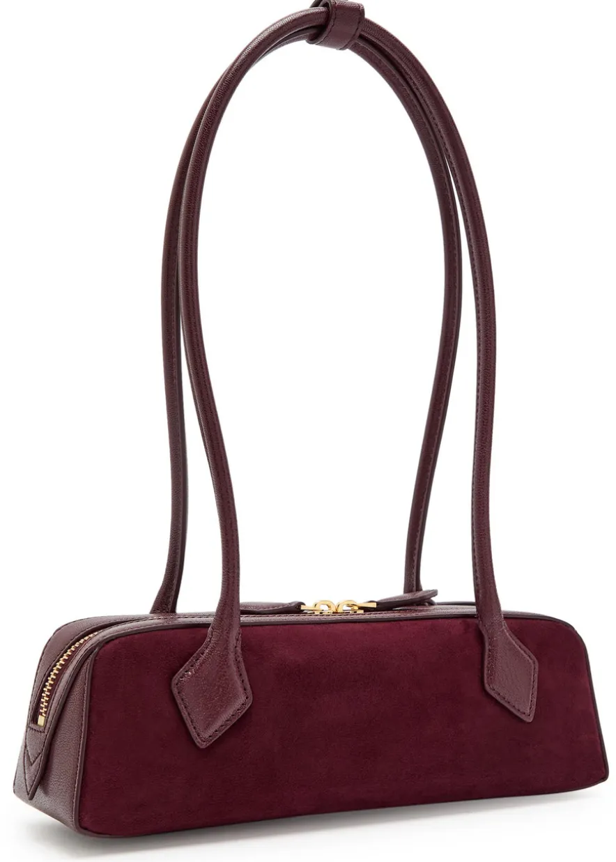 Le Teckle small leather and suede shoulder bag