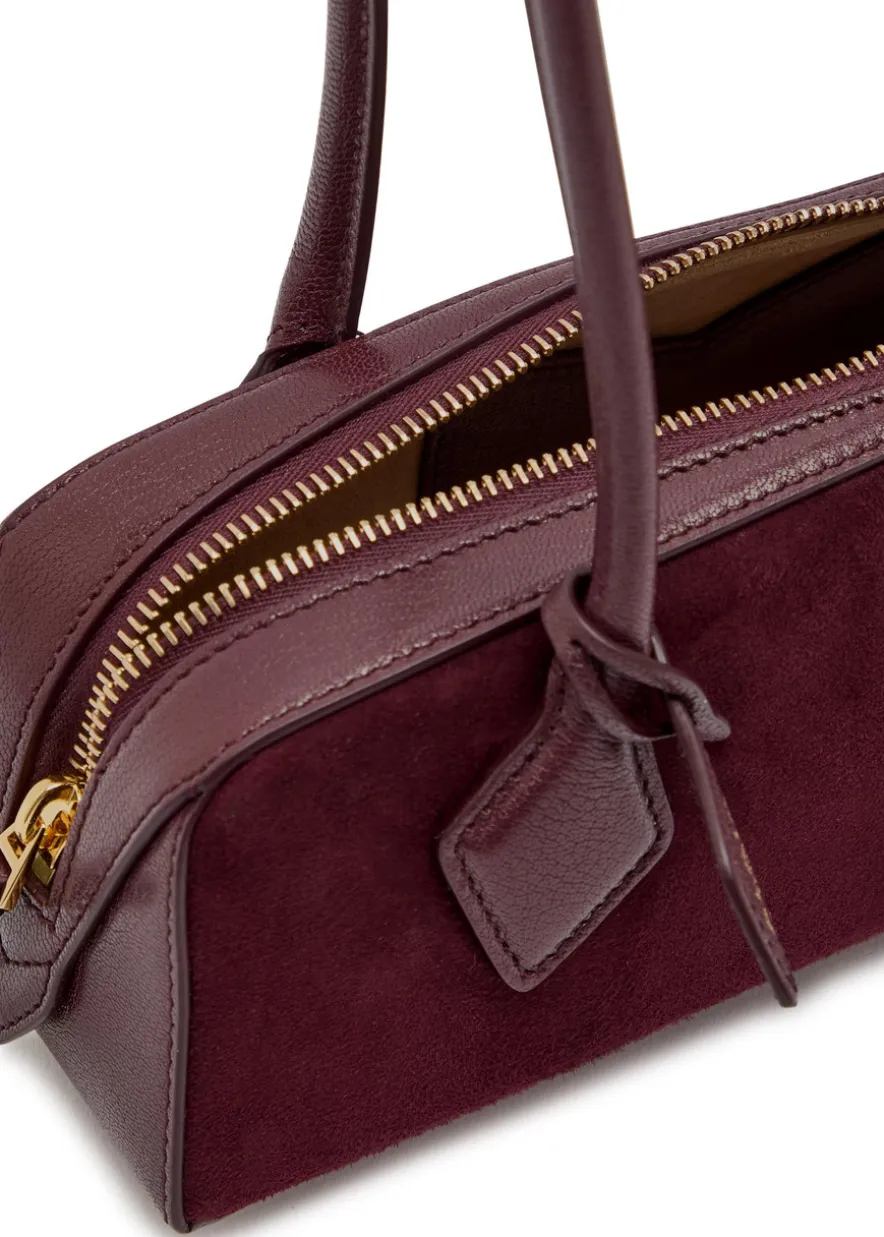 Le Teckle small leather and suede shoulder bag