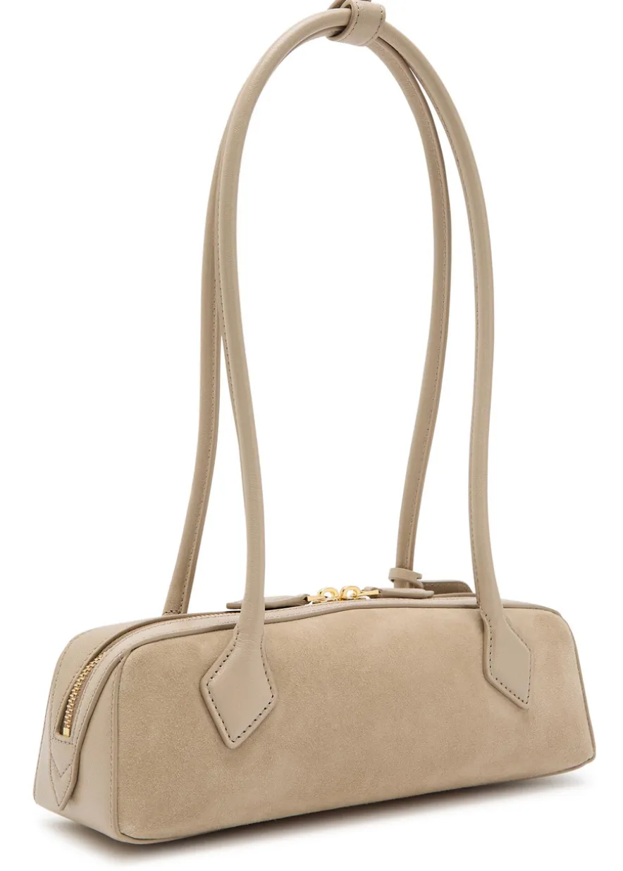 Le Teckle small leather and suede shoulder bag