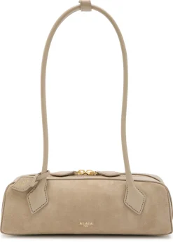 Le Teckle small leather and suede shoulder bag