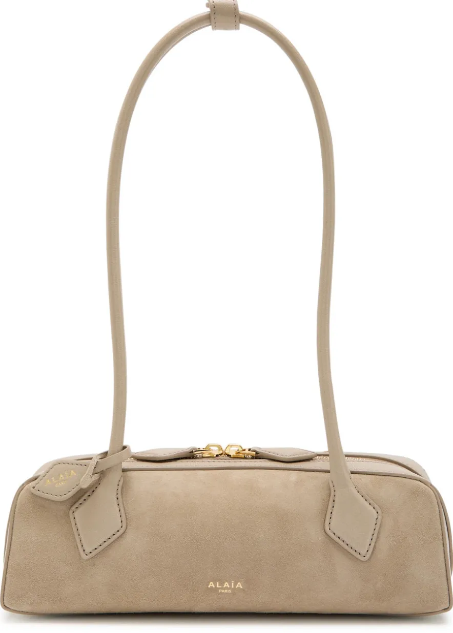 Le Teckle small leather and suede shoulder bag