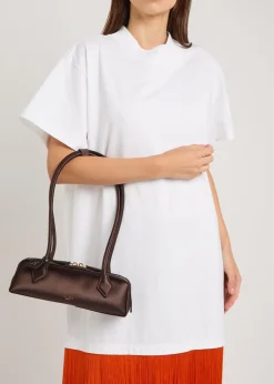 Le Teckle small satin shoulder bag