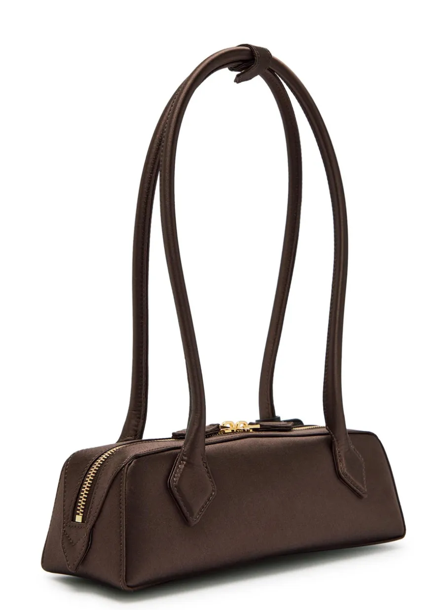 Le Teckle small satin shoulder bag