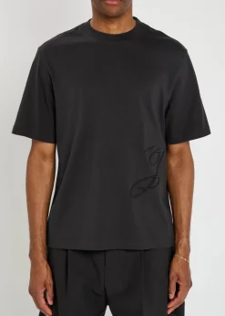 Le T-Shirt embroidered cotton T-shirt