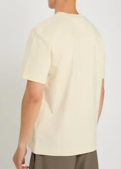 Le T-shirt logo-embroidered cotton T-shirt
