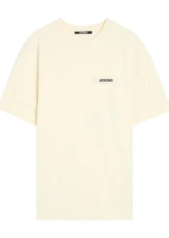 Le T-shirt logo-embroidered cotton T-shirt