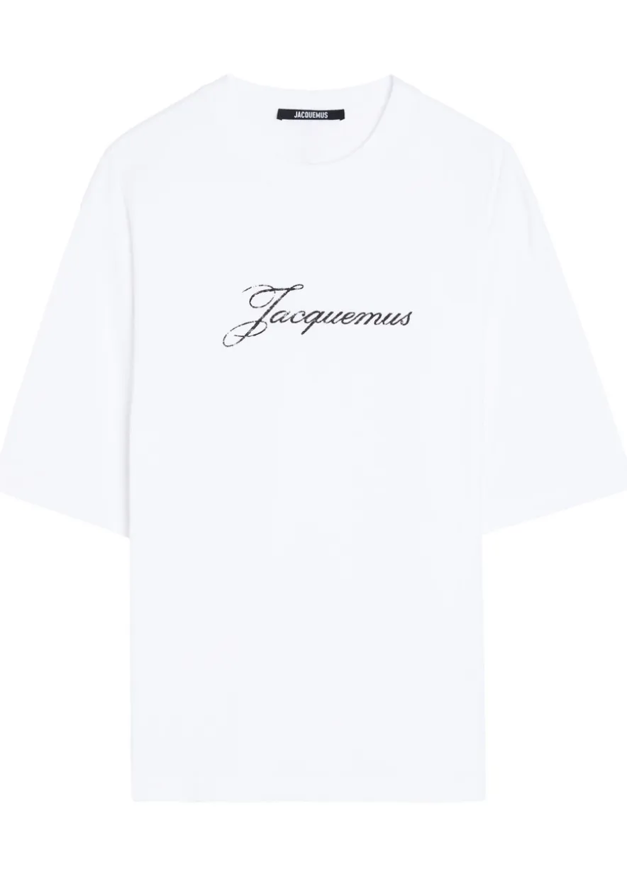 Le T-shirt logo-print cotton-blend T-shirt