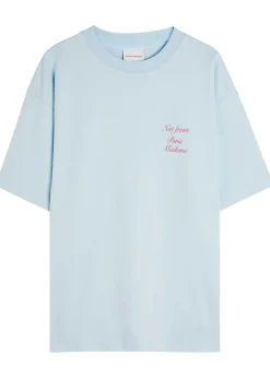 Le T-shirt Slogan logo-print cotton T-shirt
