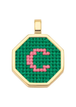 Letter C pendant gold-plated necklace