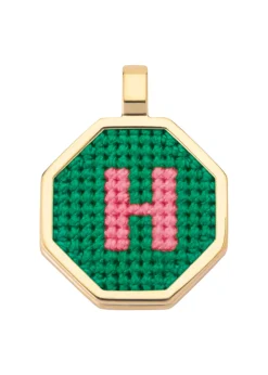 Letter H pendant gold-plated necklace