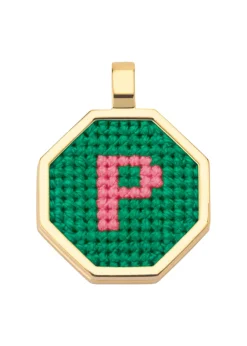 Letter P pendant gold-plated necklace