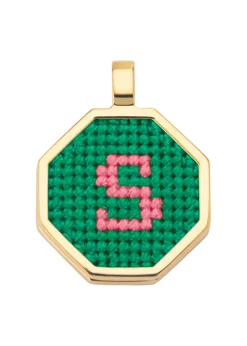 Letter S pendant gold-plated necklace