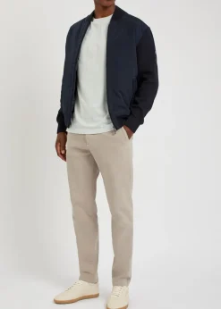 Levaio quilted cotton and shell bomber jacket