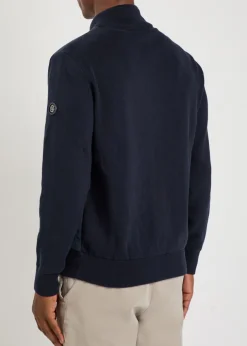 Levaio quilted cotton and shell bomber jacket