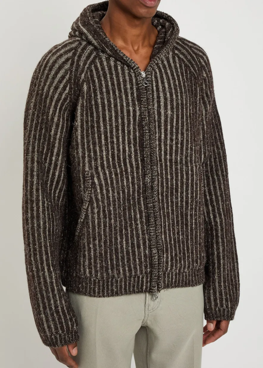 Level striped wool jumper