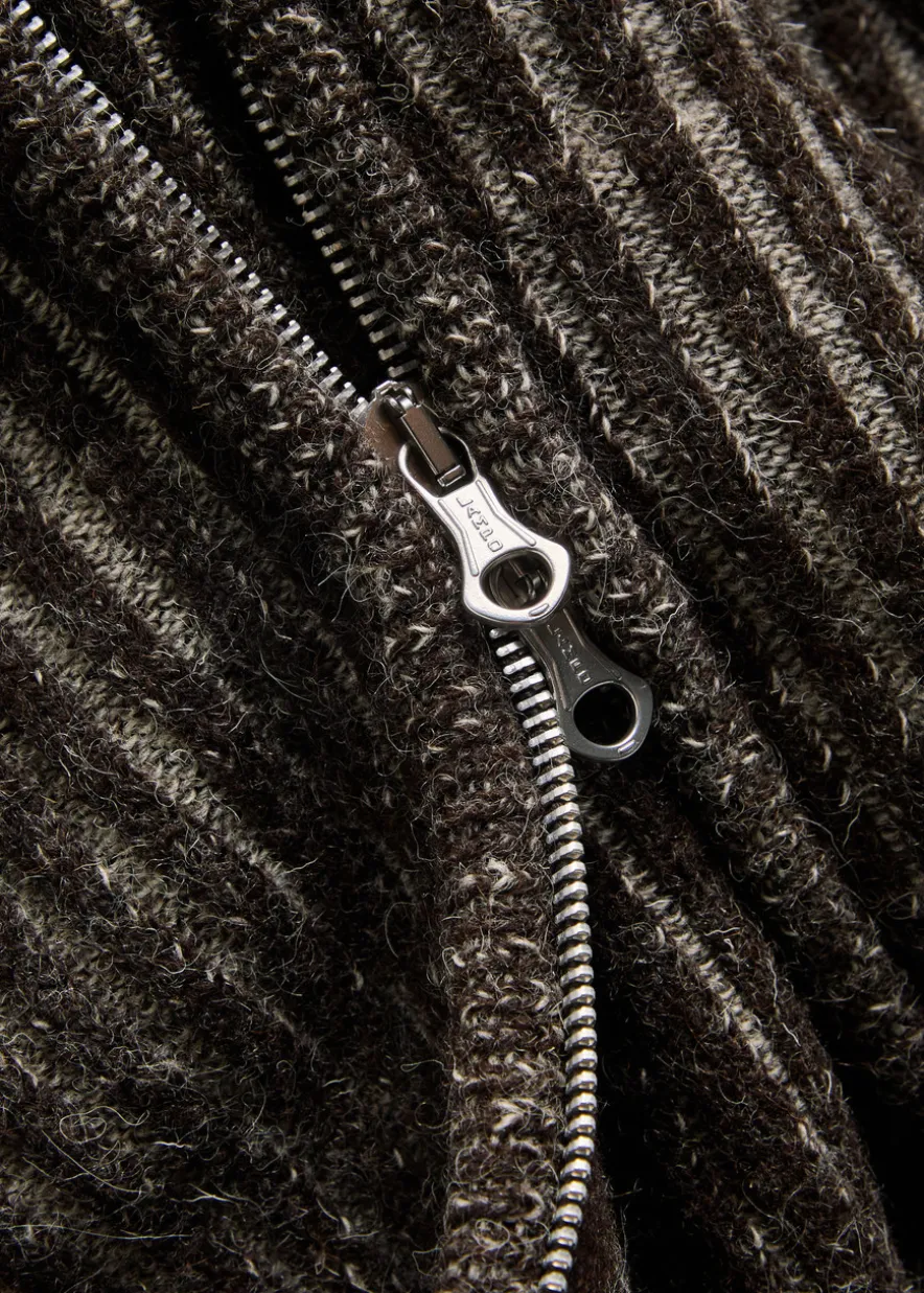 Level striped wool jumper