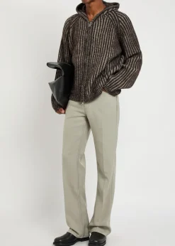 Level striped wool jumper