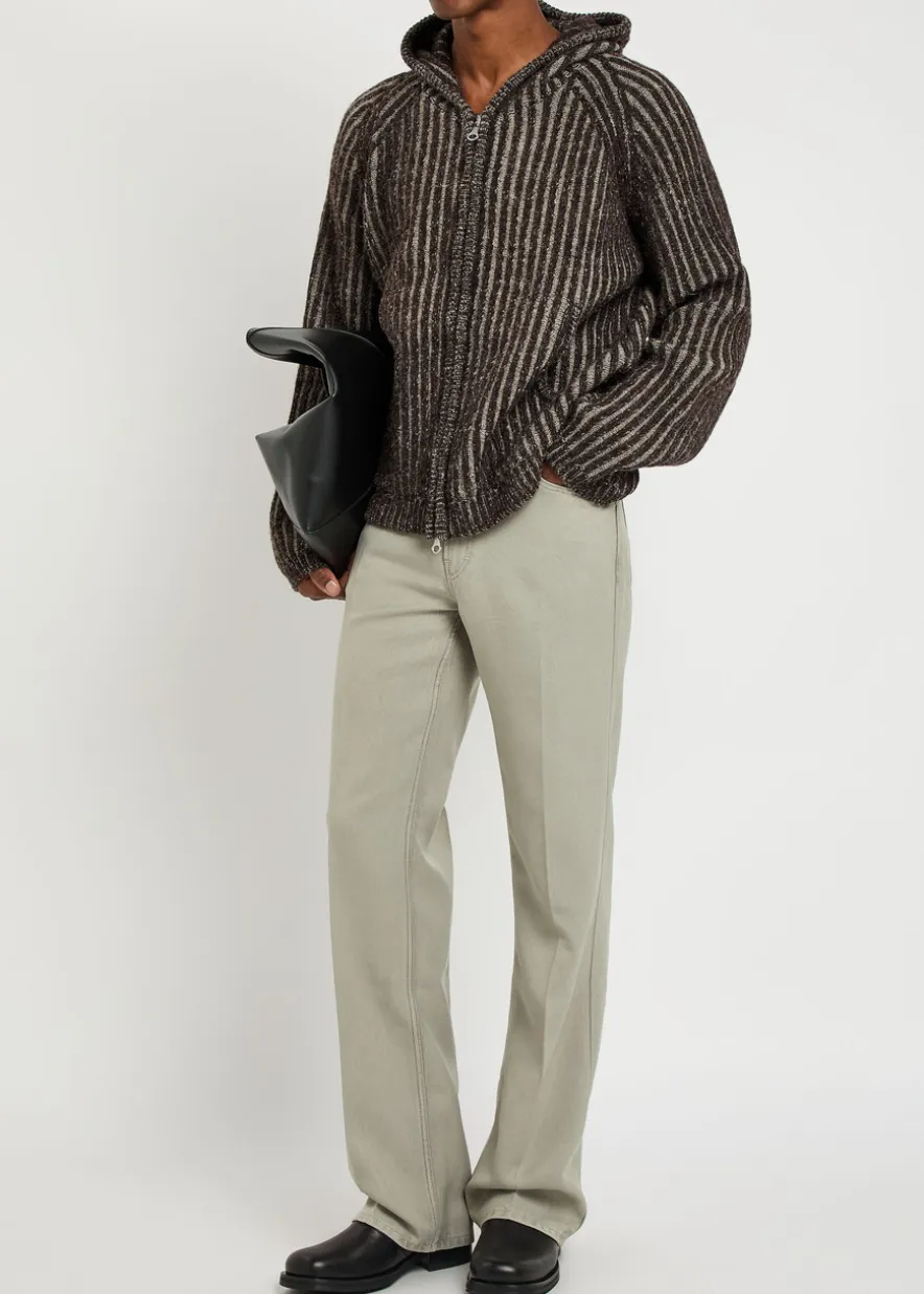 Level striped wool jumper