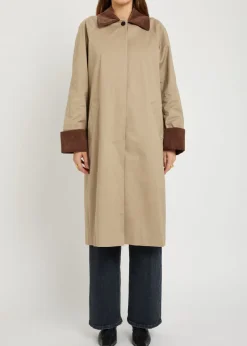 Levy stretch-cotton poplin coat