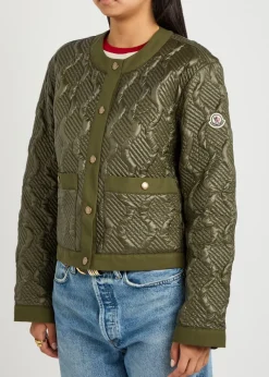 Libellule quilted geometric nylon jacket