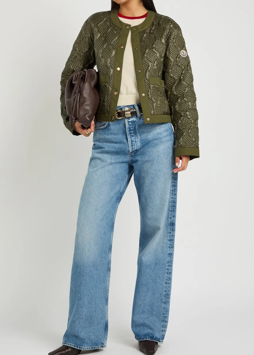 Libellule quilted geometric nylon jacket