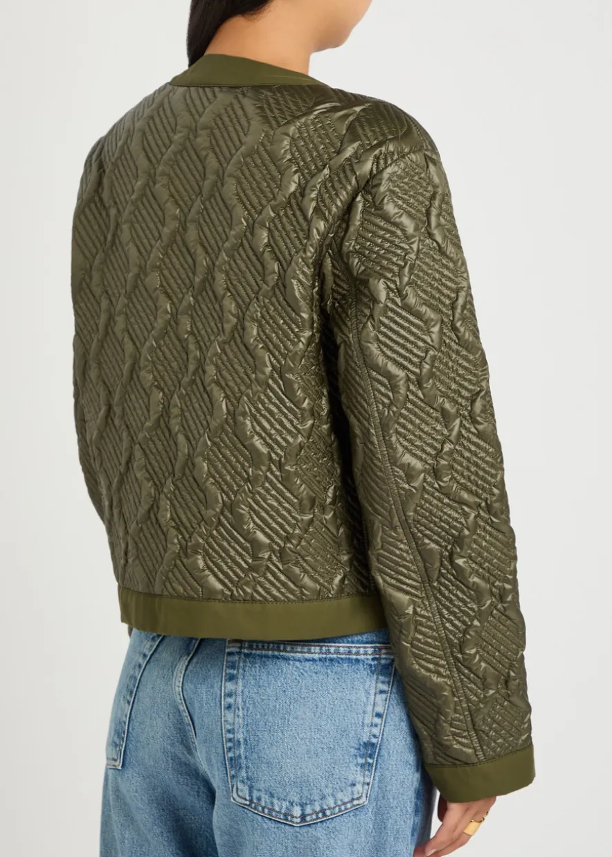Libellule quilted geometric nylon jacket