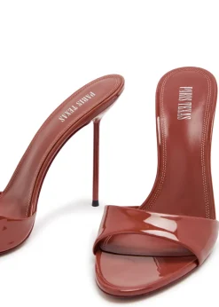 Lidia 105 patent leather mules