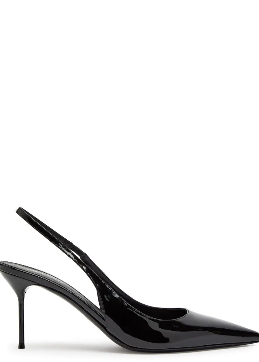 Lidia 70 patent leather slingback pumps