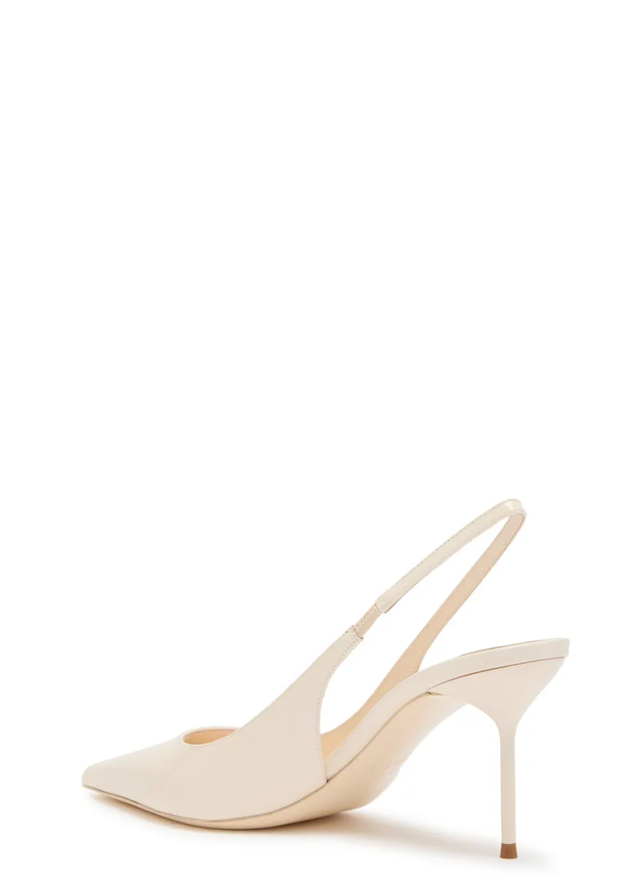 Lidia 70 patent leather slingback pumps