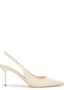 Lidia 70 patent leather slingback pumps