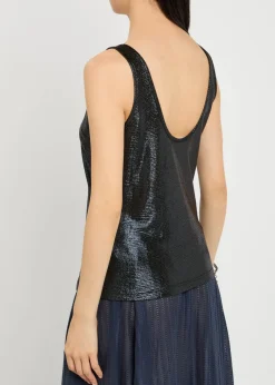 Lido metallic jersey tank