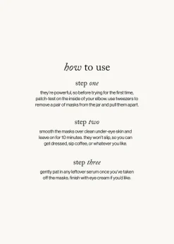 Lift + Depuff Eye Masks