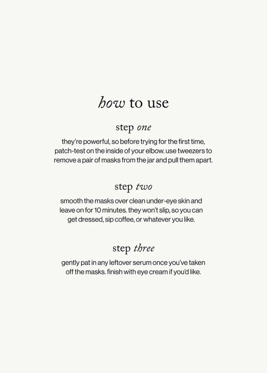 Lift + Depuff Eye Masks