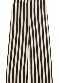 Lilo striped wide-leg terry trousers