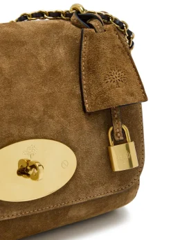 Lily suede shoulder bag