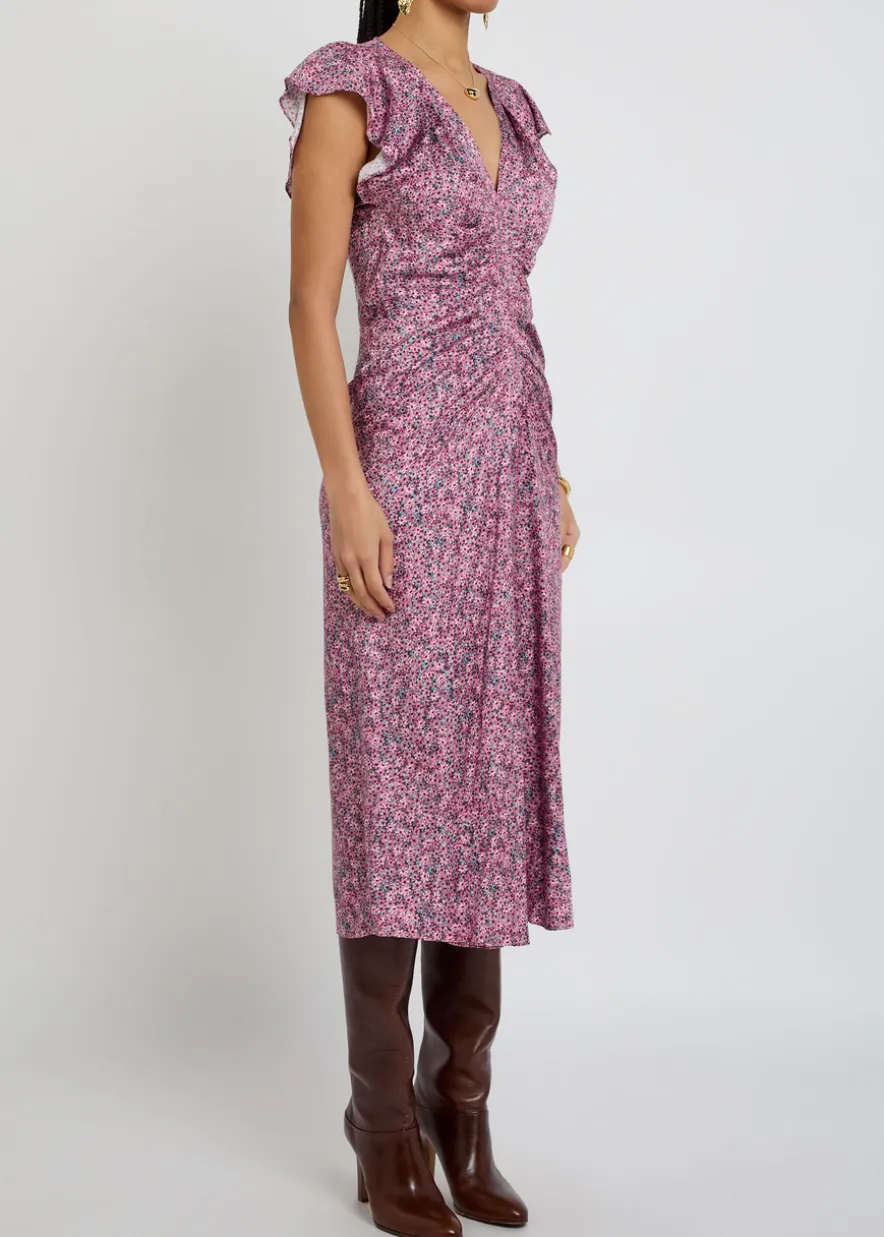 Lindsay floral-print woven midi dress