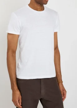 Linen-blend T-shirt