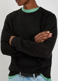 Linen-knit jumper