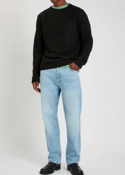 Linen-knit jumper