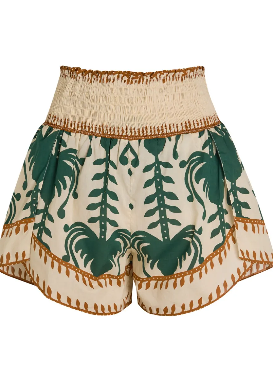 Linka printed cotton shorts