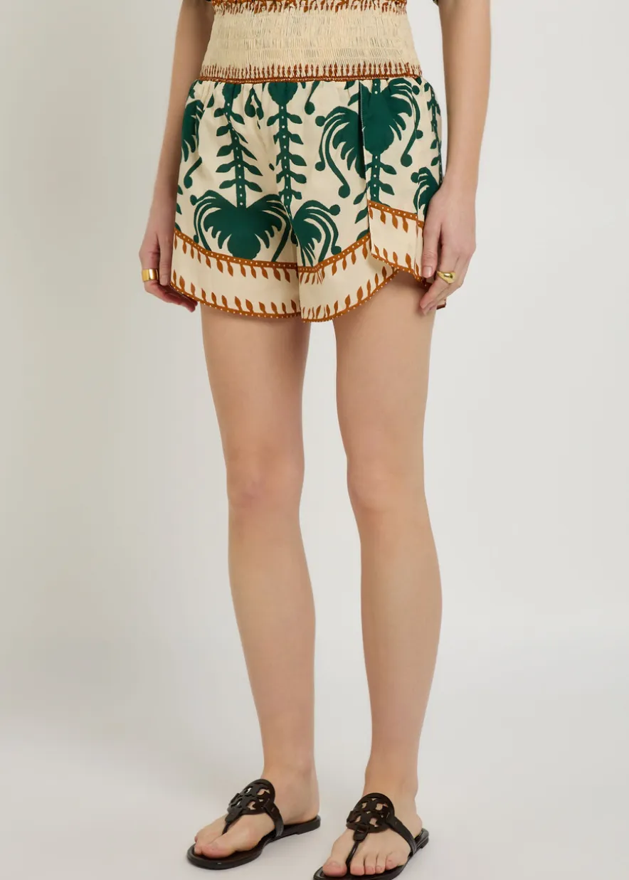 Linka printed cotton shorts