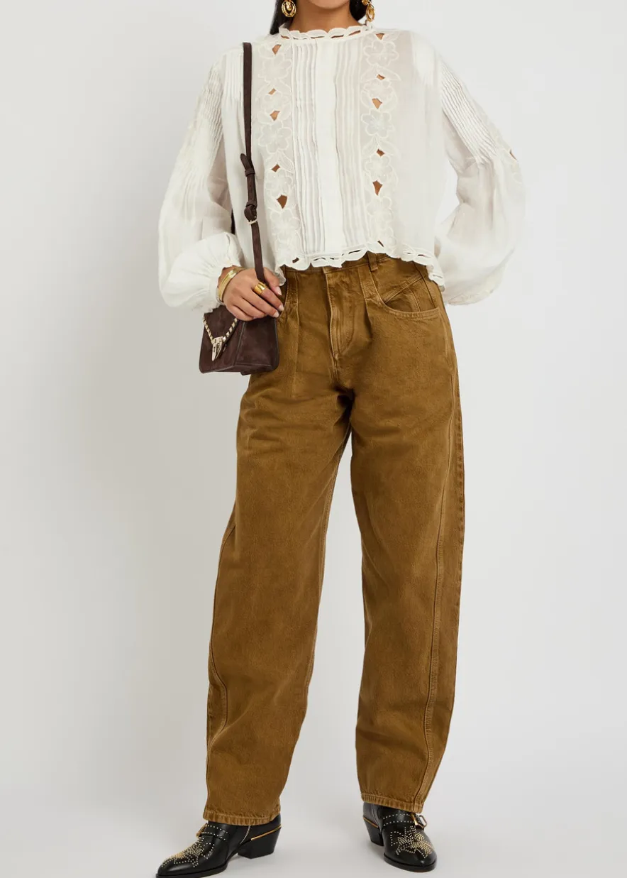 Lisha barrel-leg jeans