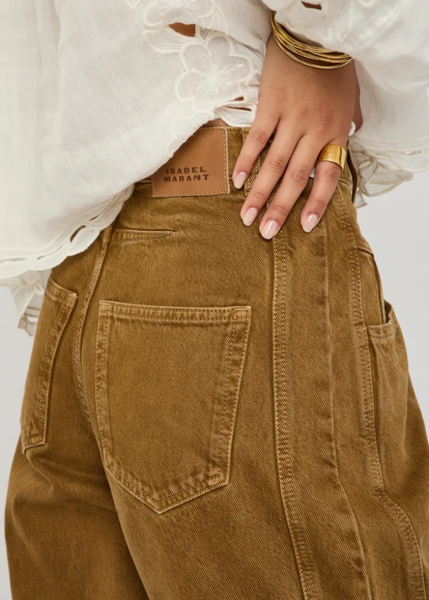 Lisha barrel-leg jeans