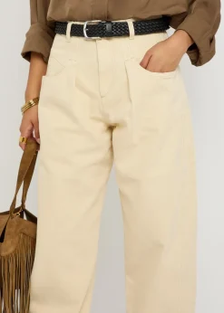 Lisha barrel-leg jeans