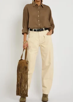 Lisha barrel-leg jeans